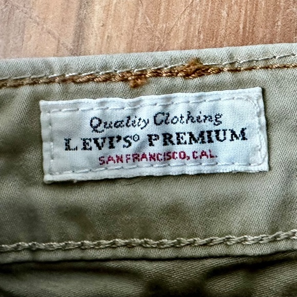 LEVI'S 511 SLIM FIT Mens Jeans Khaki Tan - Picture 4 of 9